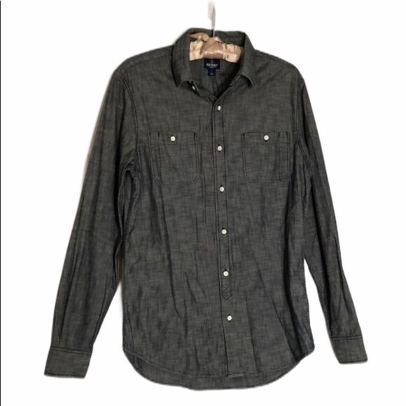 Old Navy Denim-Look Button Down Shirt S - Picture 1 of 8